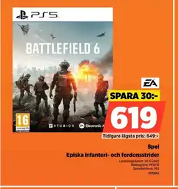 Power EA Spel Episka infanteri- och fordonsstrider erbjuda