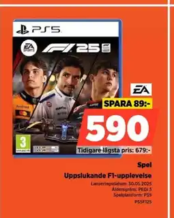 Power EA Spel Uppslukande F1-upplevelse erbjuda