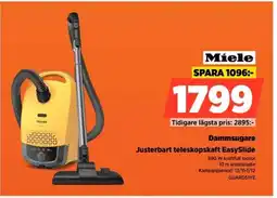 Power Dammsugare Justerbart teleskopskaft EasySlide erbjuda