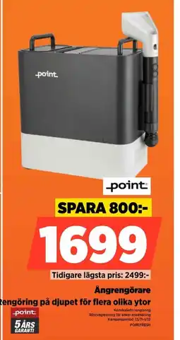 Power Point ångrengörare rengöring på djupet för flera olika ytor erbjuda