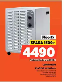 Power Wood's Lufttorkare Kraftfull avfuktare erbjuda