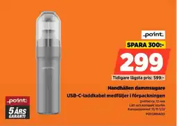 Power Point handhållen dammsugare usb-c-laddkabel medföljer i förpackningen erbjuda