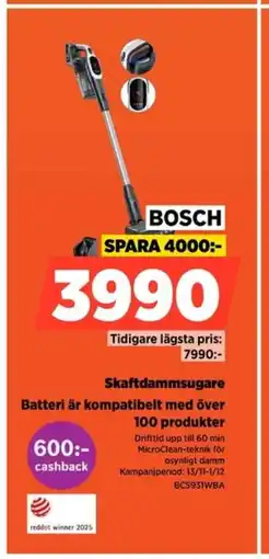 Power Bosch skaftdammsugare batteri är kompatibelt med över100 produkter erbjuda