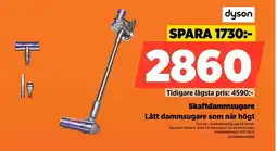 Power Dyson skaftdammsugare lätt dammsugare som når högt erbjuda