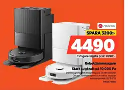 Power Roborock robotdammsugare stark sugkraft på 10 000 pa erbjuda