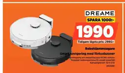 Power Dreame robotdammsugare smart navigering med förbudszoner erbjuda