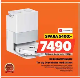 Power Roborock Robotdammsugare Tar sig över hinder med lätthet erbjuda