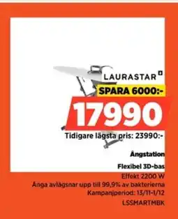 Power LAURASTAR Angstation Flexibel 3D-bas erbjuda