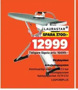 Power Laurastar stryksystem avkalkningssystem erbjuda