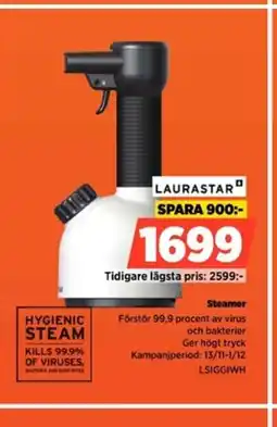 Power Laurastar steamer erbjuda