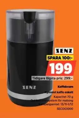 Power XENZ Kaffekvarn Nymalet kaffe enkelt erbjuda
