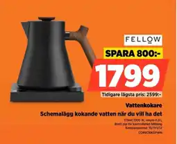 Power Fellow vattenkokare schemalägg kokande vatten när du vill ha det erbjuda