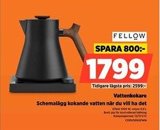 Power Fellow vattenkokare schemalägg kokande vatten när du vill ha det erbjuda
