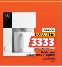 Power Fellow kaffebryggare anpassningsbara bryggprofiler erbjuda