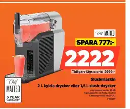 Power Chef matteo slushmaskin kylda drycker eller 1,5 l slush-drycker erbjuda