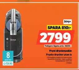 Power NINJA Fryst dryckmaskin Frysta drycker utan is erbjuda
