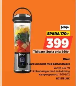Power NINJA Mixer Tagged vart som helst med bärhandtaget erbjuda