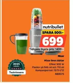 Power Nutribullet Mixer Mixar även isbitar erbjuda