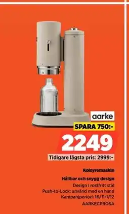 Power Aarke kolsyremaskin hållbar och snygg design erbjuda