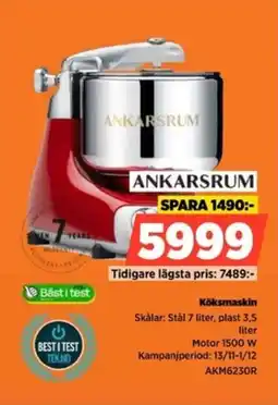 Power Ankarsrum köksmaskin erbjuda