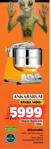 Power Ankarsrum köksmaskin erbjuda