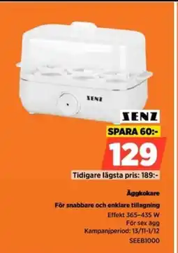 Power SENZ Äggkokare För snabbare och enklare tillagning erbjuda