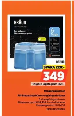 Power Braun rengöringspatron för braun smartcare-rengöringsstationer erbjuda