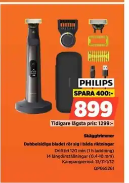 Power Skäggtrimmer dubbelsidiga bladet rör sig i båda riktningar erbjuda