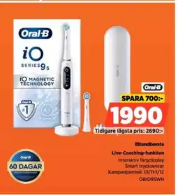 Power Oral-B Eltandborste Live-Coaching-funktion erbjuda