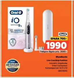 Power Oral-B Eltandborste Live-Coaching-funktion erbjuda