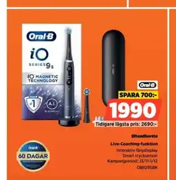 Power Oral-B Eltandborste Live-Coaching-funktion erbjuda