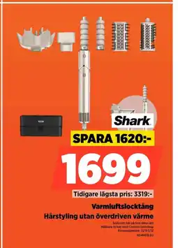 Power Shark Varmluftslocktång Hårstyling utan överdriven värme erbjuda