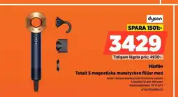 Power Dyson Hårfön Totalt 5 magnetiska munstycken följer med erbjuda