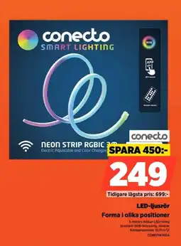 Power Conecto led-ljusrör forma i olika positioner erbjuda