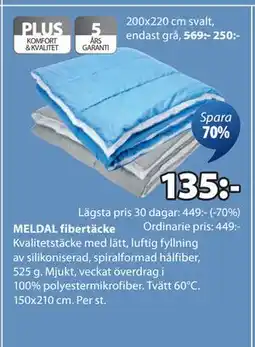 JYSK MELDAL fibertäcke erbjuda