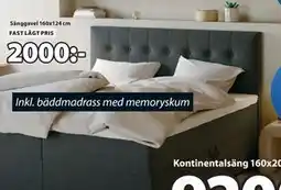 JYSK Sänggavel 160x124 cm, SEK 2000 erbjuda