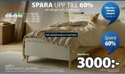 JYSK DINGLA M resårbotten sand-91 + KOLA bäddmadrass, SEK 3000 erbjuda