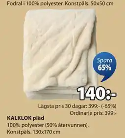 JYSK KALKLOK pläd, SEK 140 erbjuda