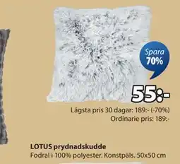 JYSK LOTUS prydnadskudde, SEK 55 erbjuda