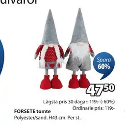 JYSK FORSETE tomte, SEK 47.5 erbjuda