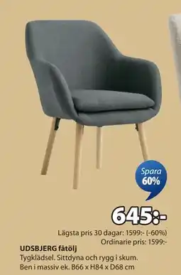 JYSK UDSBJERG fåtölj, SEK 645 erbjuda
