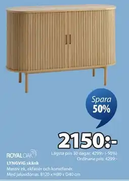 JYSK LYNGVIG skänk, SEK 2150 erbjuda
