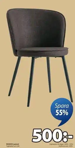 JYSK RISSKOV matstol, SEK 500 erbjuda