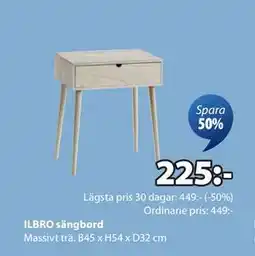 JYSK ILBRO sängbord, SEK 225 erbjuda