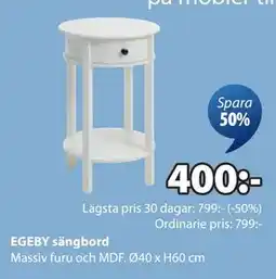 JYSK EGEBY sängbord, SEK 400 erbjuda