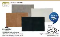 JYSK KARLSTAD badrumsmatta erbjuda