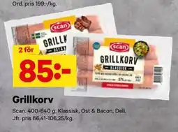 City Gross Grillkorv, SEK 85 erbjuda
