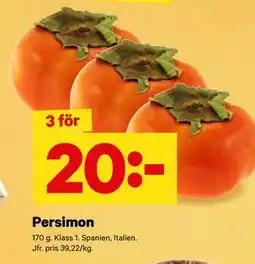 City Gross Persimon, SEK 20 erbjuda