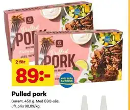 City Gross Pulled pork, SEK 89 erbjuda