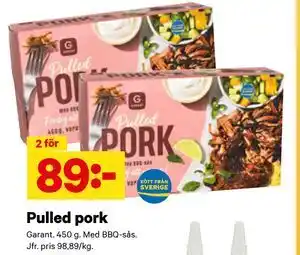 City Gross Pulled pork, SEK 89 erbjuda